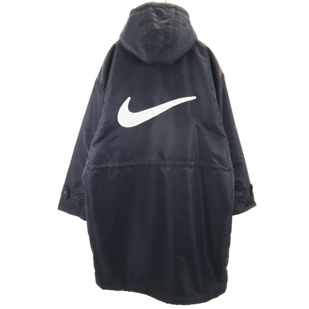 NIKE 90s 00s White Tag Old Back logo Batting coat XL black Back bore Men's Used