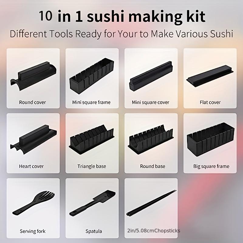 Sushi-görningskit Roligt Sushi-risrulle DIY-verktygsset för nybörjare DIY Hem-sushi-görningsverktyg Multifunktionell Plastkök