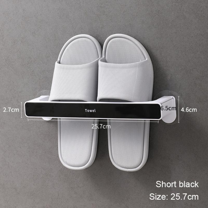 Frei Stanzbarer Hausschuhträger Wandmontage Badezimmer Schlafzimmer Schuhhängehalter Organizer WC Wand Tür Handtuch Ablageregal