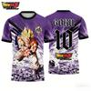 Vintage Dragon Ball  Oversized T-shirt 2026 Summer 3D All Over Print Goku SSJ4 & Rose with Divine