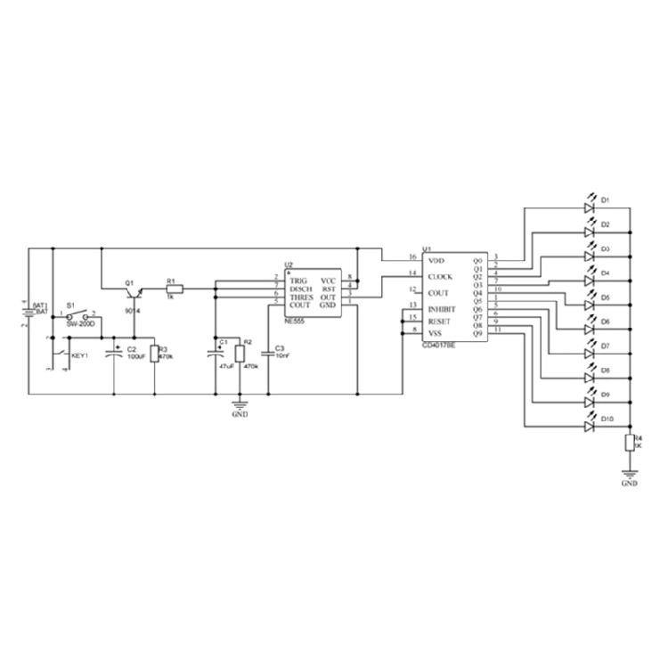 Educational LED Spin Wheel Kit  Exciting DIY Project Suitable for Electronics Enthusiasts, Interactive Fun and Learning