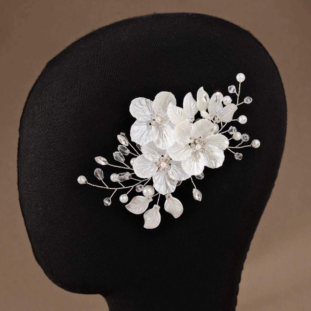 Pearl Bride Hairpin French Style Wedding Headdress Fairy Bridal Hair Clip  Bride Accessories