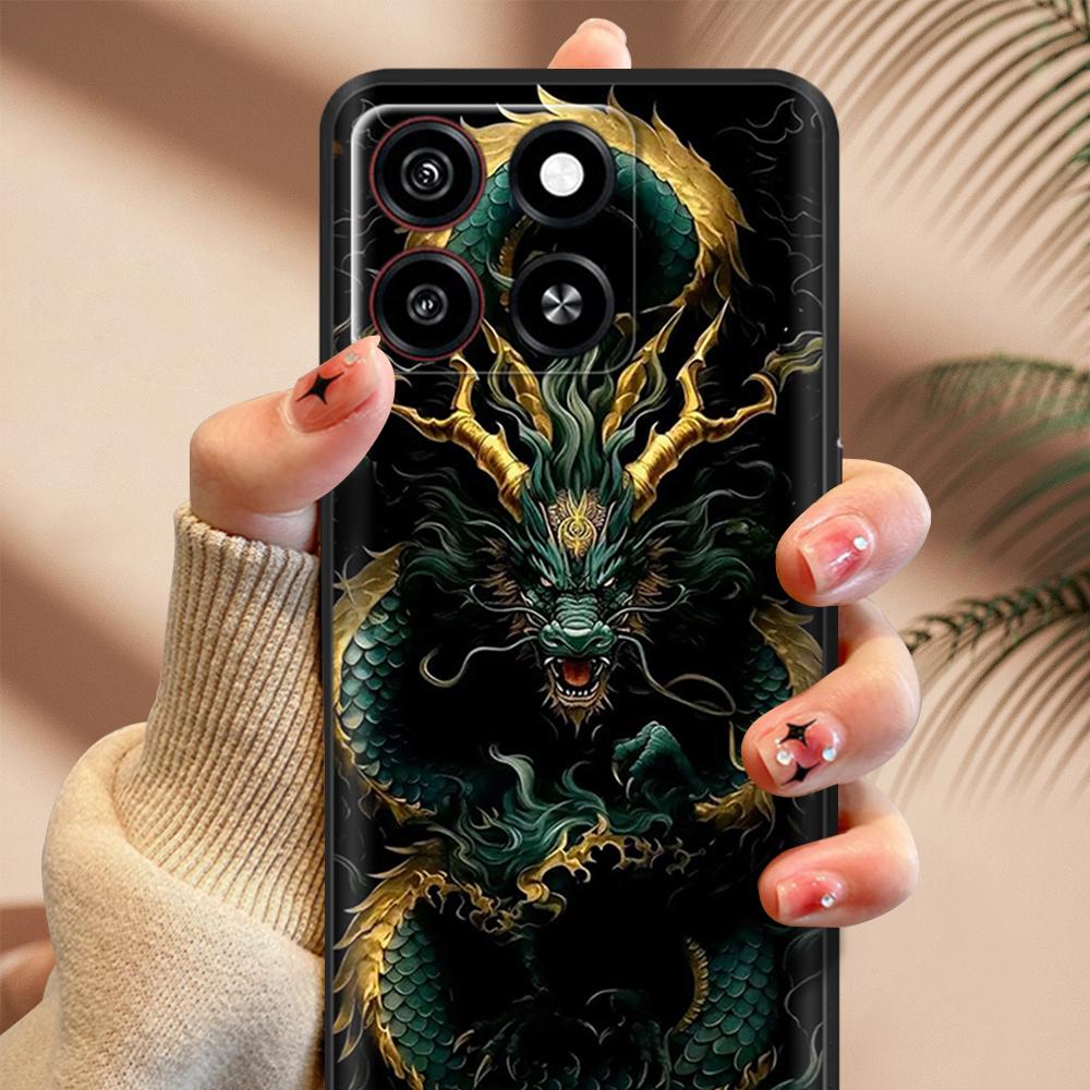 For ZTE Blade A35 Case Phone Case Cute Patterns Soft Liquid Silicone Cover For ZTE Blade A55 ZTEA35 ZTEA55 Protector Shell Cases