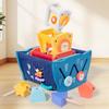 Children's Wooden Busy Tower: Multifunctional Educational Toy for Early Learning, Shape Matching, and Hands-on Skill Development