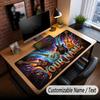 Music Guitar Theme Custom Mouse Pad Personalized With Name Text Customized Desk Mat For Office Home Decor