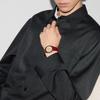 Gucci 25H Gold Dial Watch Red Leather Strap YA163415