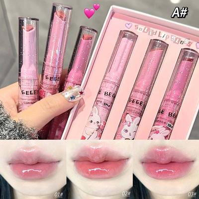 Watery Mirror Lip Gloss Garden Rabbit Lipstick Set Press-on Lovely Lip Gloss