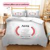AFC Ajax Pattern Bedding Quilt Set  Home Decoration  Gift (1 * Duvet Cover + 2 * Pillowcase  Without Core)