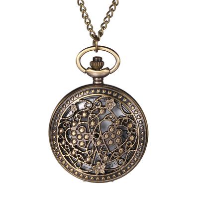 Taschenuhr Herz Analog Antike Taschenuhr Anhängeruhr Halskette Kette Bronze Geburtstag Jubiläum Weihnachten Valentinstag White Day Geschenk