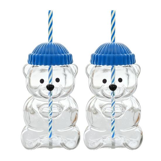 Bjørn Drikkekopp Søt Kaffekopp 20oz Morsomme Glasskopper for Kaffe Melk Te Juice Varmebestandig Glass for Selskaper Hjemmekontor