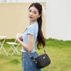 Fashion Soft Bag One Shoulder Crossbody Camera Bag Embossed Stripe Mobile Phone Portable Women's Bag