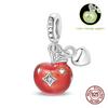 New Copper Charms Fit Pan Original Bracelet Diy Temperature Change Color Apples Pendants Beads Christmas Eve Gifts