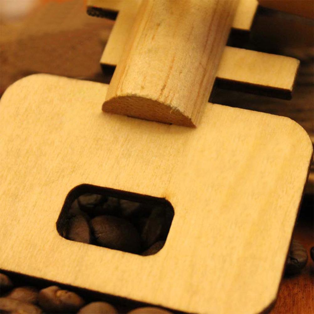 children Funny Kong Ming Lock Toys Wooden Toy Unlock Puzzle Key Intellectual Educational Stress