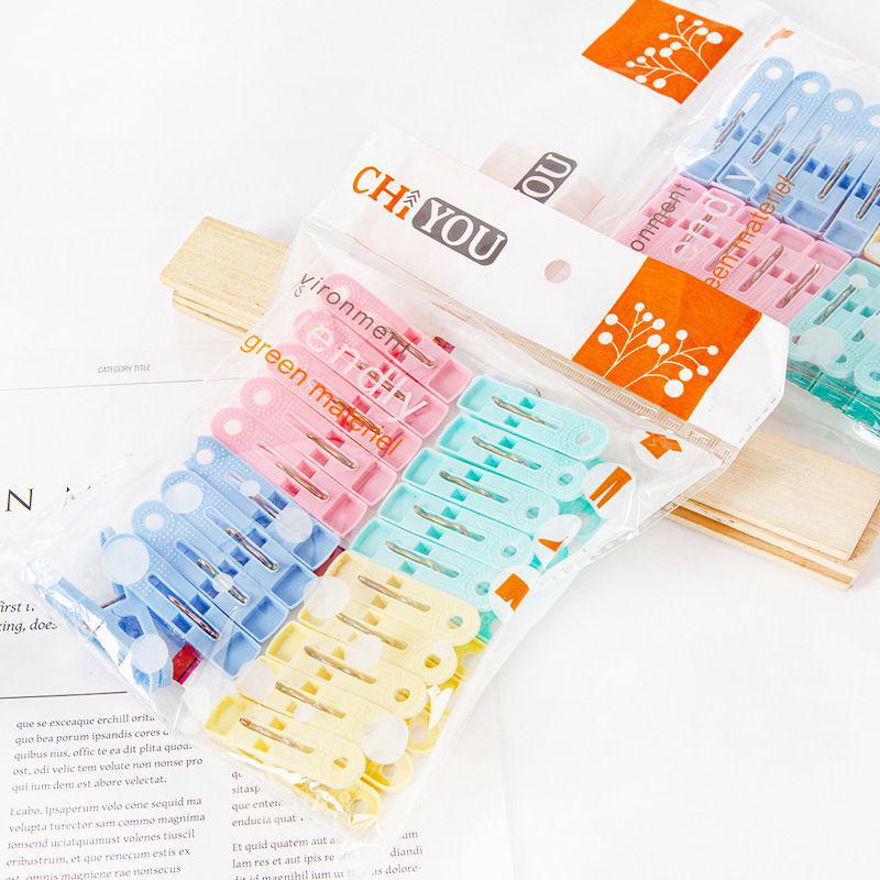 Windproof Clothes Drying Clips: Plastic Pegs for Household Clothes Racks