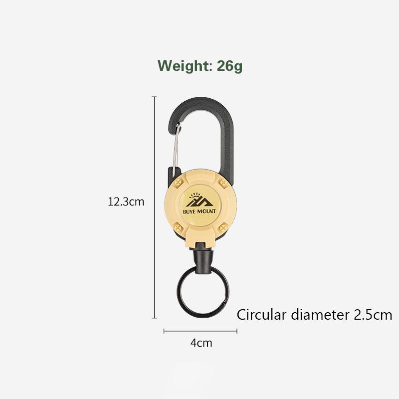 

1 шт. противоугонная металлическая легко вытягиваемая пряжка веревка эластичный брелок спортивный выдвижной брелок анти-потерянный йо-йо ски-пасс удостоверение личности