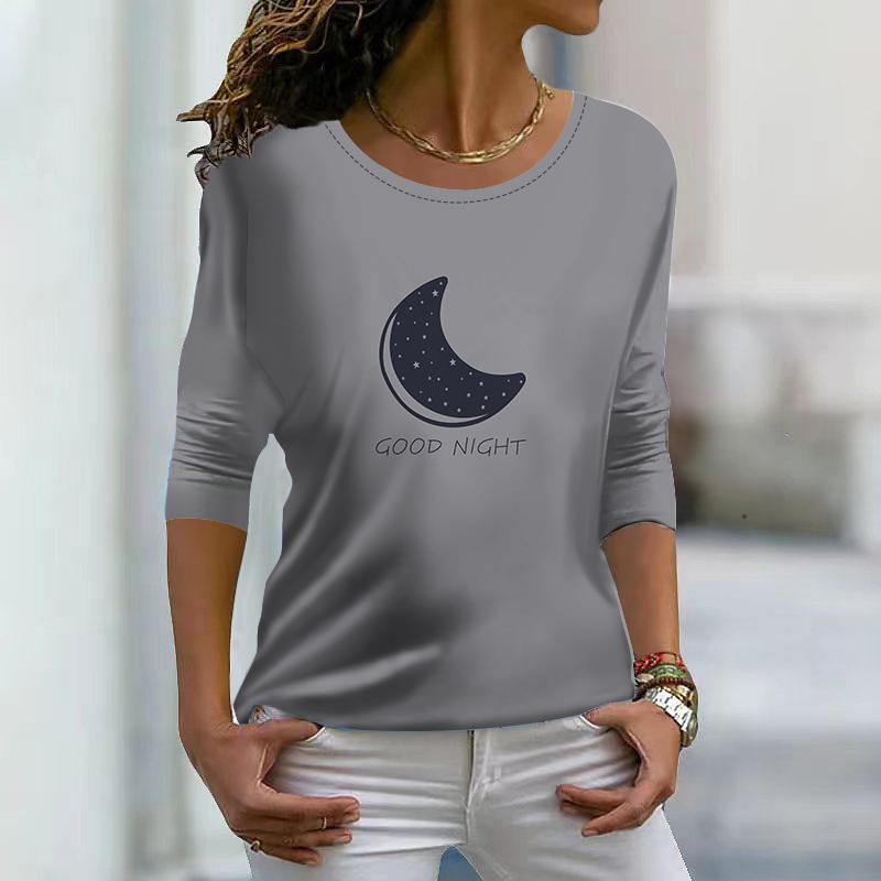 

Топы для женщин с принтом 3D-бант, круглым вырезом и длинным рукавом, футболка, осенний повседневный тонкий пуловер, женский топ с длинным рукавом 8XL серый