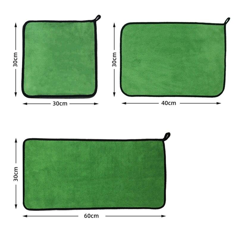 Car Towel, Car Wash Towel, Double-sided Coral Velvet Cleaning Cloth, Absorbent and Thickened Towel