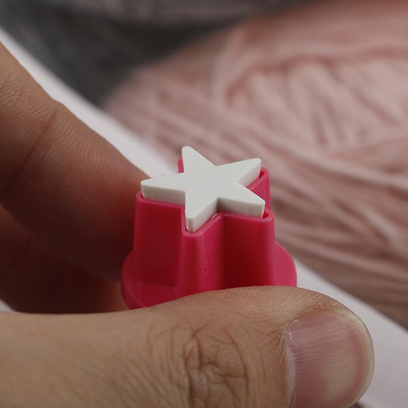 5Pcs Plastic Cookie Cutter Cake Mold Star Button Plum Heart Biscuit Sugarcraft