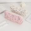 Pink Love Heart Pen Bag With Polyester Material For School And Gift