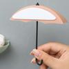 3Pcs Wall Hooks Strong Load-bearing Umbrella Shape Design Easy to Install Self Adhesive Hanger Hook Storage Organizer