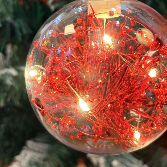 Julepynt LED Lyskuler Mykt Ambient Lys Knusesikker PVC Julelys Festlig Opplyst Kule