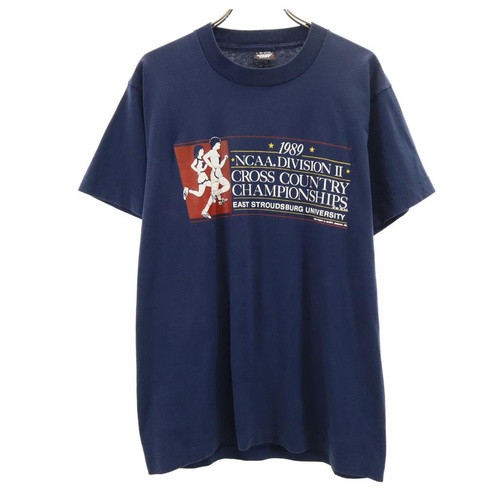 SCREEN STARS BEST 80s Made In USA Old 1989 NCAA Short Sleeve T-shirt Men's Used