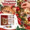 Calendario dell'Avvento di Natale Giorni Set di Ornamenti Acrilici da Appendere per Decorazione Albero di Natale