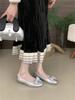 French flat-bottomed shallow mouth ballet small fragrant single shoes women's shoes 2025 summer new bow boat shoes