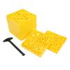 10 peças de blocos de nivelamento para campistas, almofadas antiderrapantes, design de blocos de nivelamento para serviços pesados com bolsa de armazenamento para