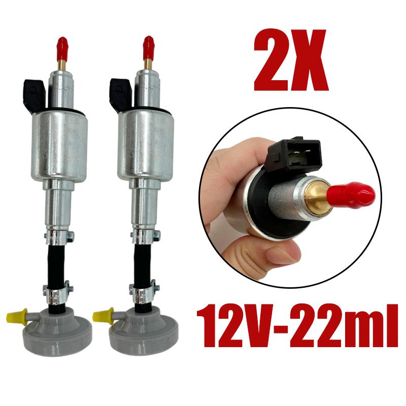 2X 12V/24V Car Air Diesel Parking Heater Truck Oil Fuel Pump Pulse Meter Pump For Webasto Eberspacher 2KW 5KW 8KW W/ Damper