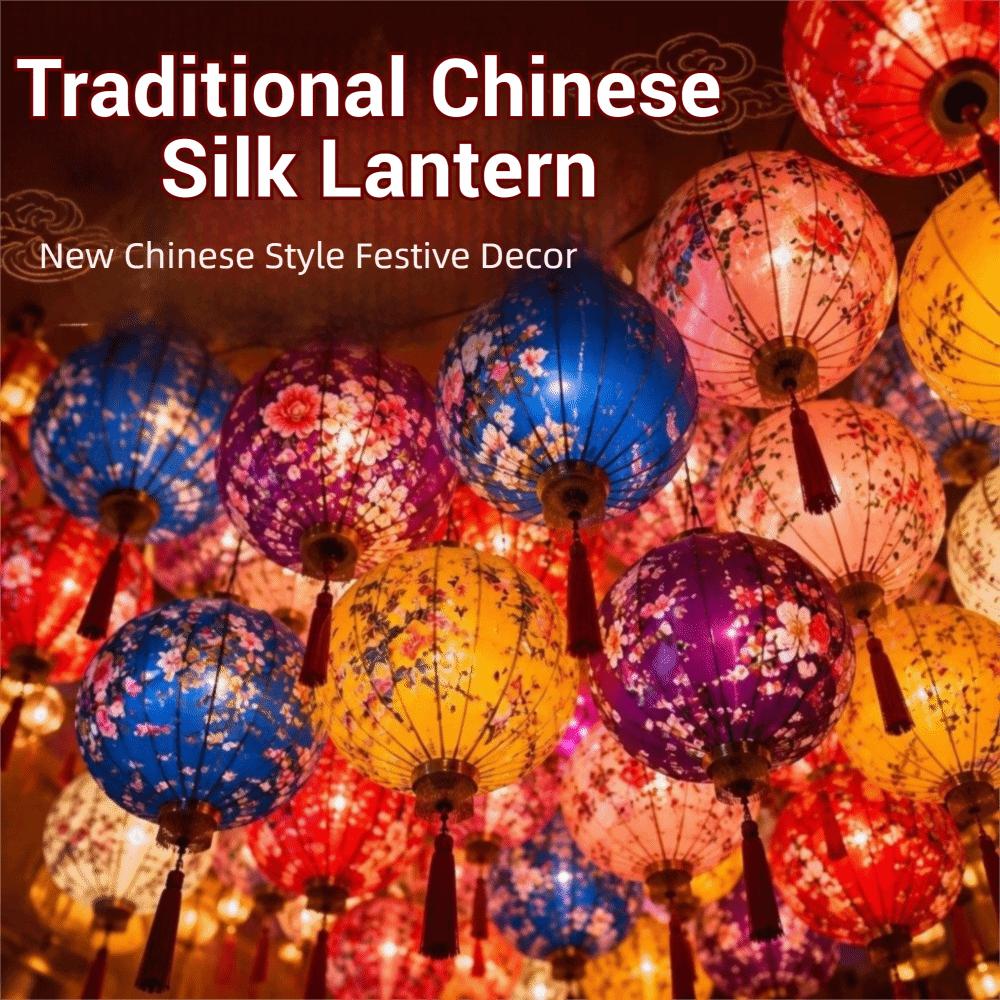 12/14/16/18inch Mid-Autumn Festival Decoration Various Shapes Hand-Painted Floral Lantern New Year