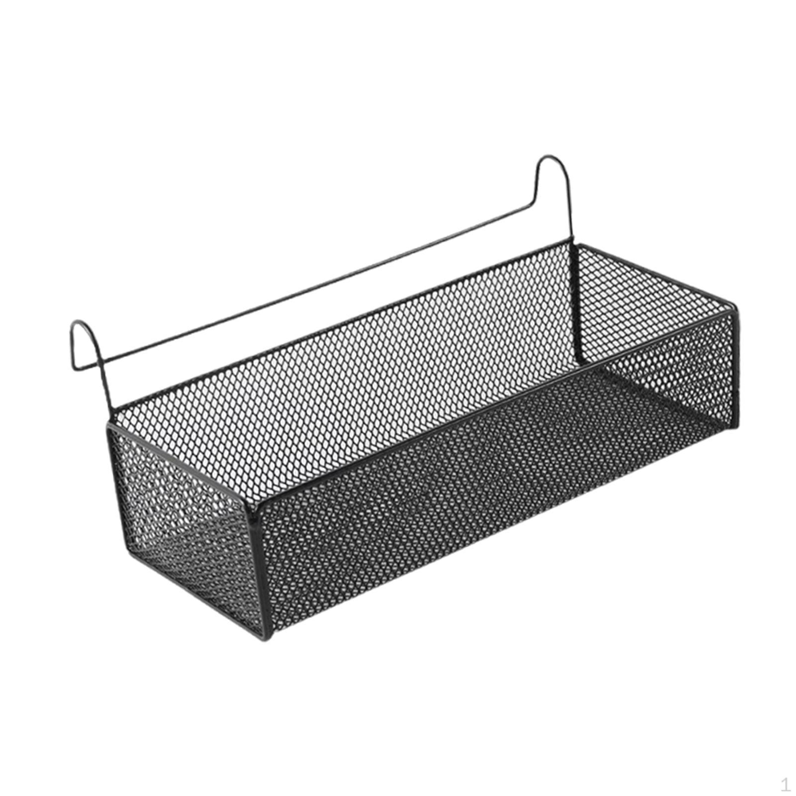 

Bedroom Bedside Shelf, Bunk Bed, Iron Mesh Organizer, Heavy Duty Hanging Basket, Organizer чёрный