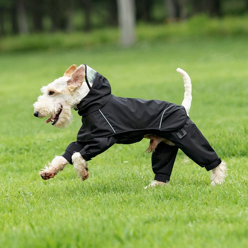 Four Legged Waterproof Raincoat Dog With Hood Rain Split Type Full Pack Raincoat Waterproof Jacket Small And Medium-sized Dog
