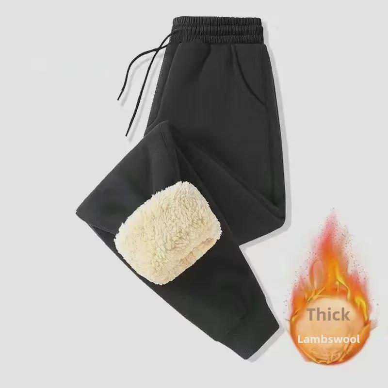 

Мужские утолщенные водонепроницаемые и ветрозащитные зимние брюки из овчины для осени/зимы - большой размер 2XL