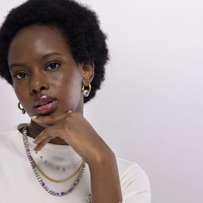 Collier Luxenter finition en or jaune 18 carats - Hidao