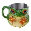 Harz Trinkbecher mit lustigen Fröschen 11oz Große Kapazität Kaffeetasse für stabiles Aufstellen Perfekt für Charme und Hydration
