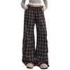 Retro Plaid Loose Fit Cargo Pants