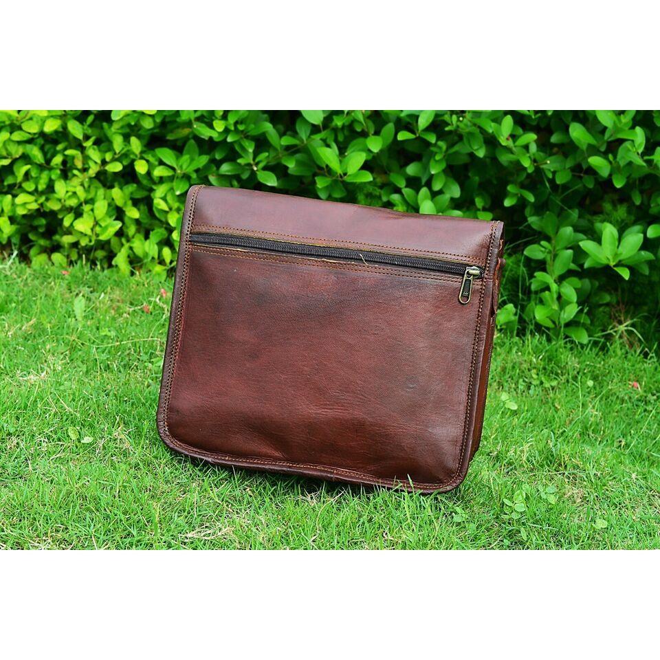 Messenger Crossbody I-pad Мужская повседневная сумка из натуральной козьей кожи с полным — фото 6