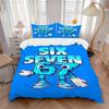 Six Seven Pixel Fun Print 3Pcs Bedding Setduvet Cover With 2 Bedropillowcase Home Birthday Gift