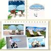 1 Piece Waterproof Beach Chair Umbrella with Universal Clamp, 360° Rotation Portable All-Season Golf Umbrella