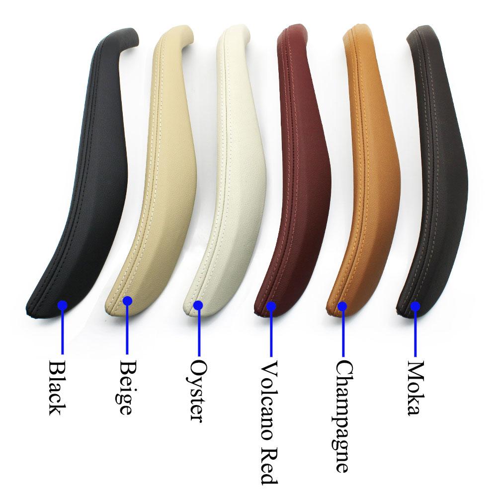 Para BMW Serie 5 G30 G31 F90 Manija Izquierda Derecha Cubierta Exterior de Cuero Manija Interior de Puerta Delantera Trasera 2018    2022