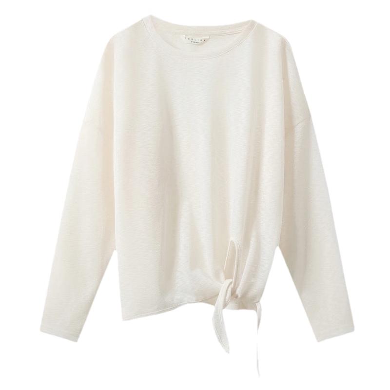 

TonLion Women s Tie-Up Long Sleeve T-Shirt L