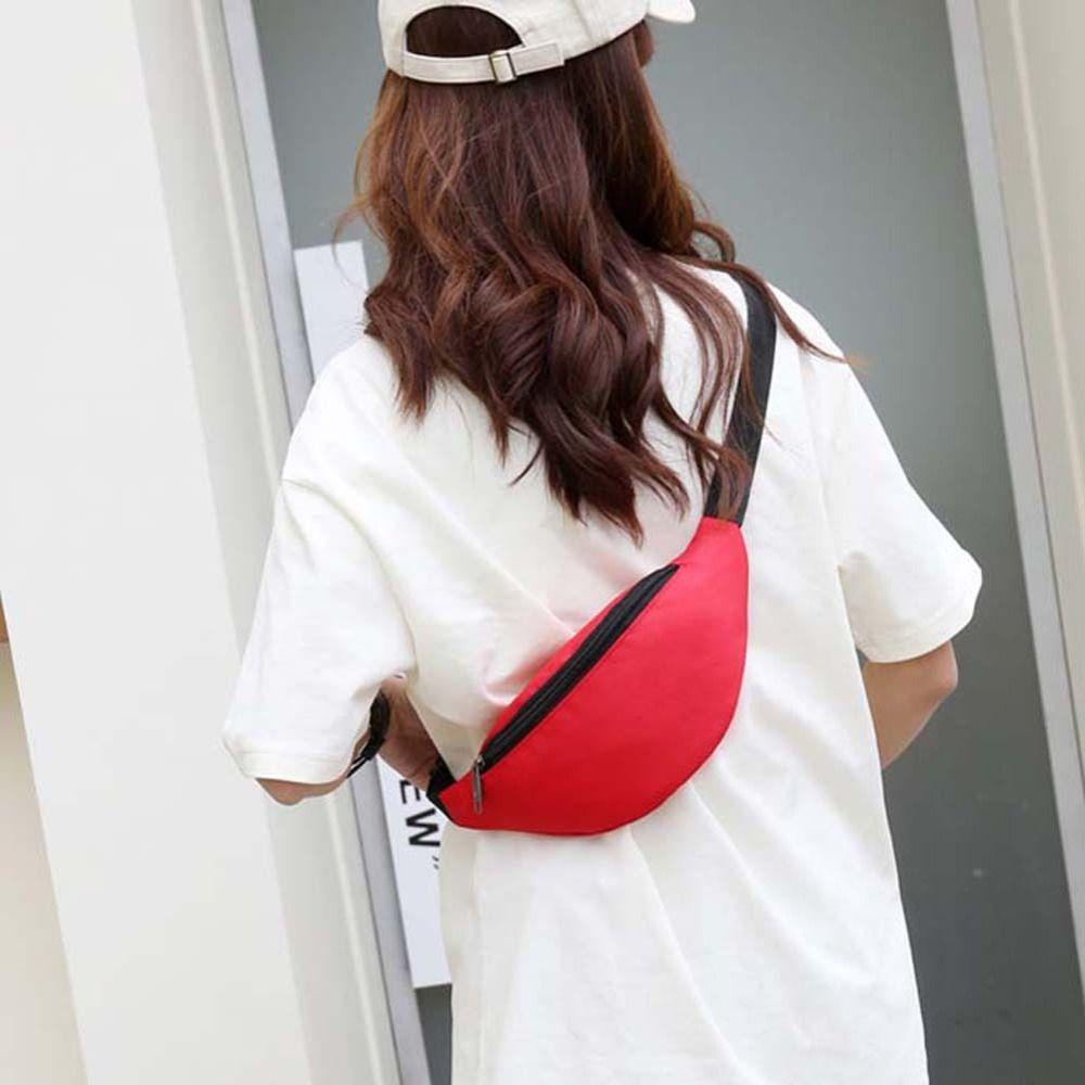 

Waterproof Sports Shoulder Bag Nylon Fitness Crossbody Bag Elegant Running Chest Bag Sports фиолетовый