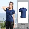 Plus Size Women's Short Sleeve Quick-Dry Sports T-Shirt for Running & Yoga, Summer Loose Fit