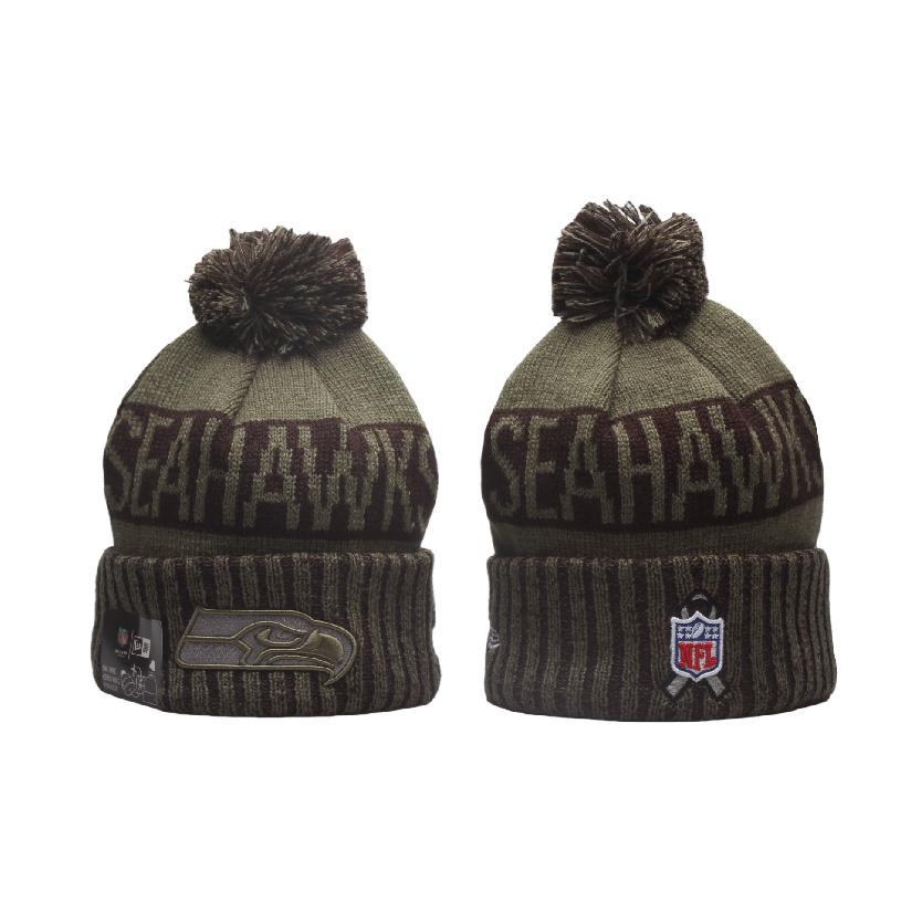 Autumn and Winter New nfl Rugby team men's and women's couple's casual fashion thick knitted wool hat trendy