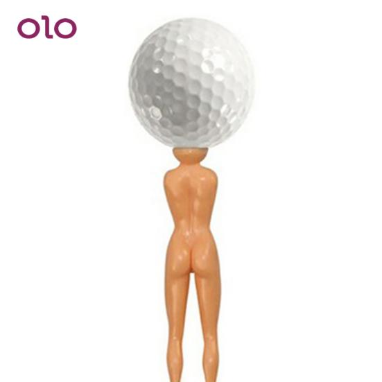 10Pcs Nude Lady Shape Golf Tees Naked Design Golfers Plastic Sports Ball Holder