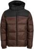 Demi-season Jacket Jack & Jones Jjetoby Puffer Hood SN (12235859) Seal Brown