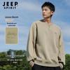JEEP SPIRIT Herren Besticktes Rundhals-Sweatshirt