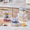 Transparent Plastic Food Storage Box: Fresh-Keeping and Freezer Safe for Kitchen and Refrigerator Use