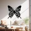 3D Butterfly Metal Wall Sculpture, Modern Iron Art, Creative Animal Home Decor, Wall Hanging Ornament for Living Room Bedroom